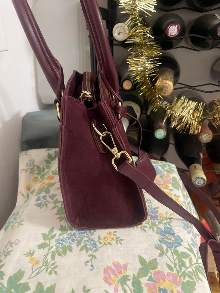 Sac Fourre-Tout Élégant Bordeaux pour Femme - Chic Couleur Unie - photo numéro 11