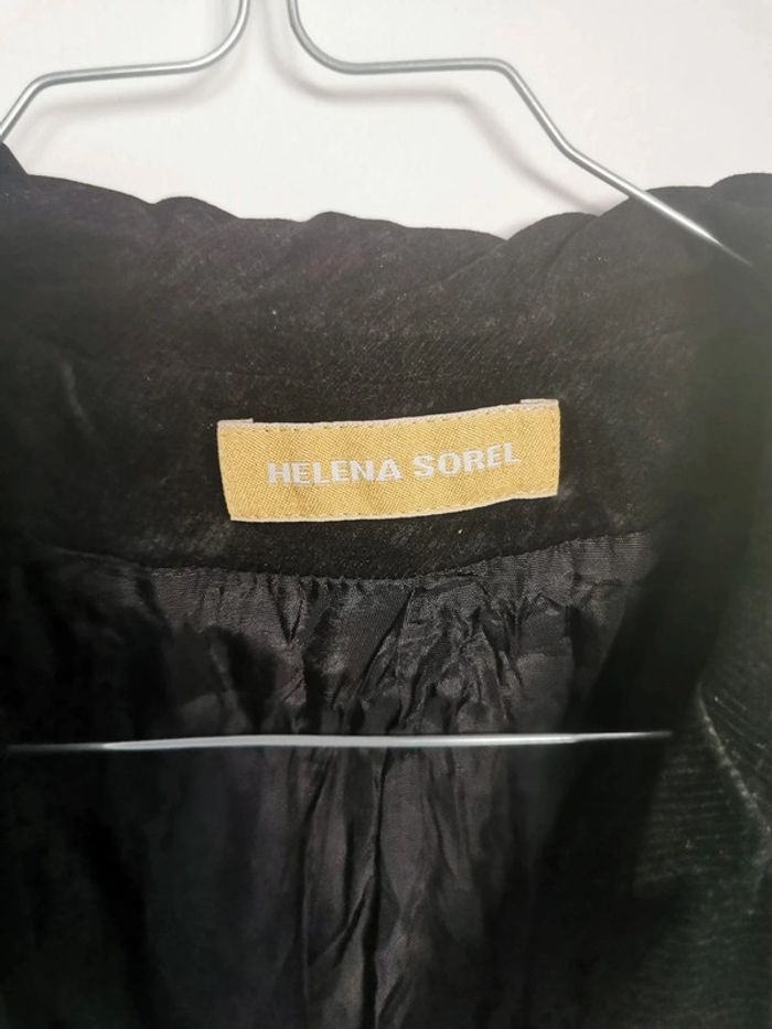 Veste noire touché velours Helena Sorel - photo numéro 3
