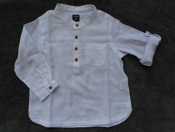 Chemise manches longues blanche - KIABI - 24 mois