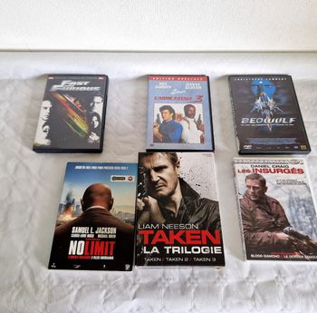 Lot de 8 dvd action