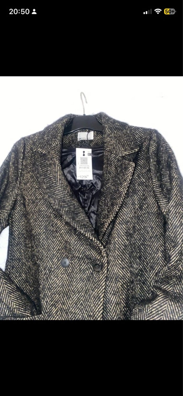 Manteau de laine chaud et oversize - photo numéro 3