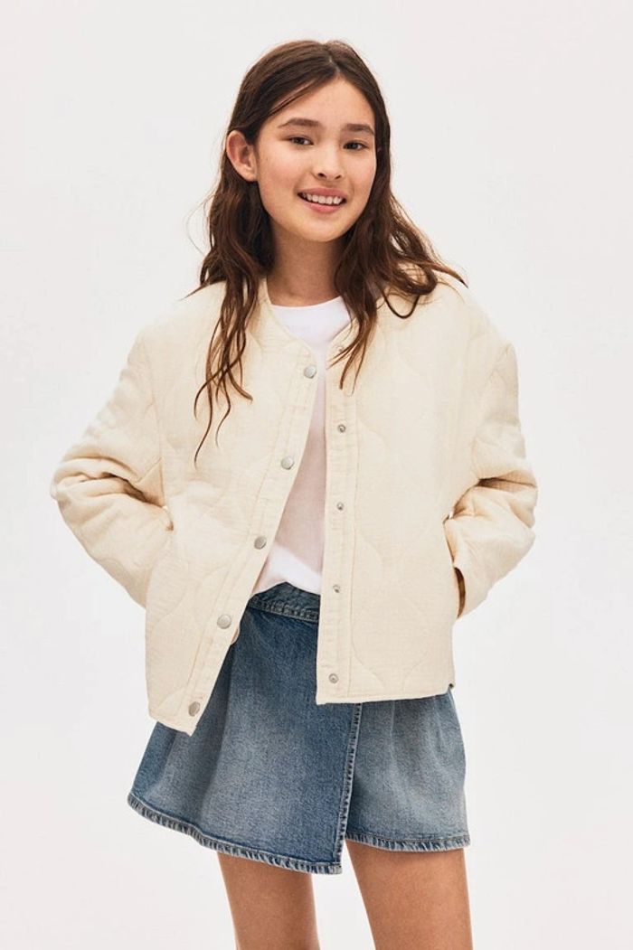 Veste matelassée taille M mi-saison beige – NEUVE avec étiquette