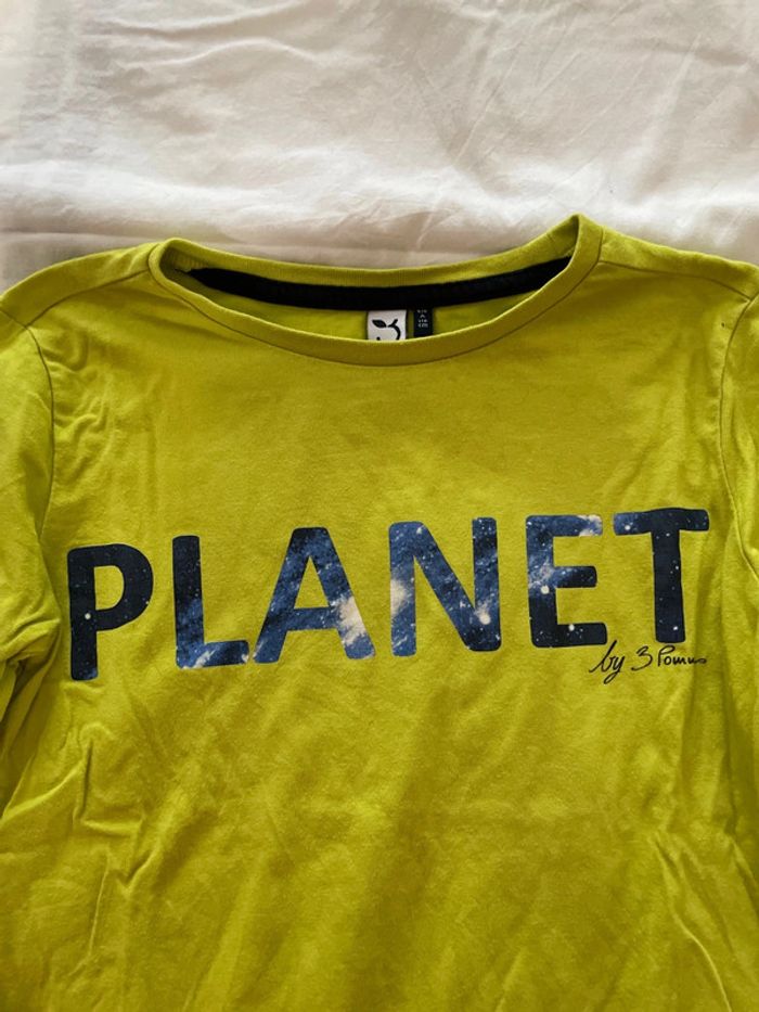 T shirt à manche longue 3 pommes 5/6 ans - photo numéro 2