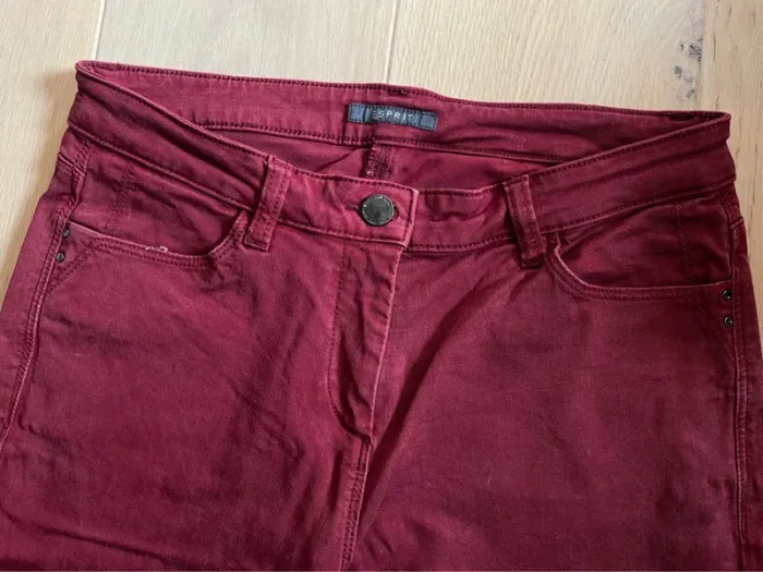 Pantalon bordeaux - Esprit - 40 - photo numéro 3
