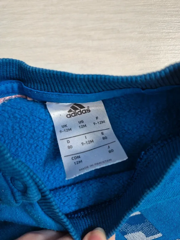 Pull Adidas bleu - photo numéro 3