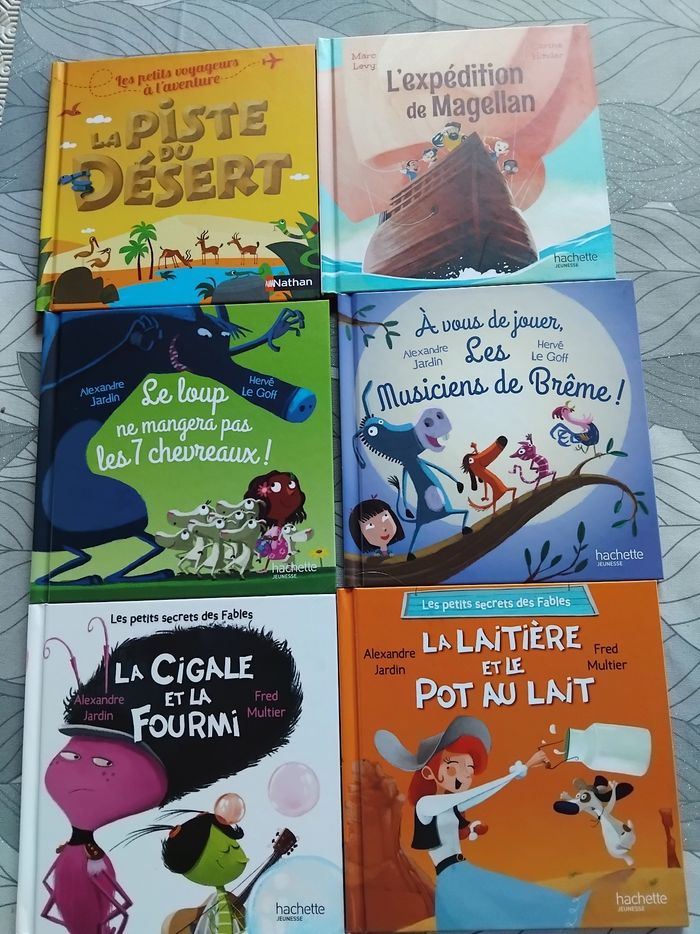 Lot de 6 livres pour 3 euros