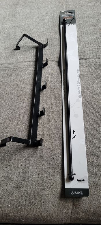 Tringle et porte manteau