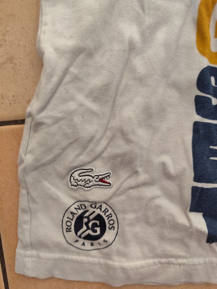 Tee shirt Lacoste - Roland Garros - photo numéro 4