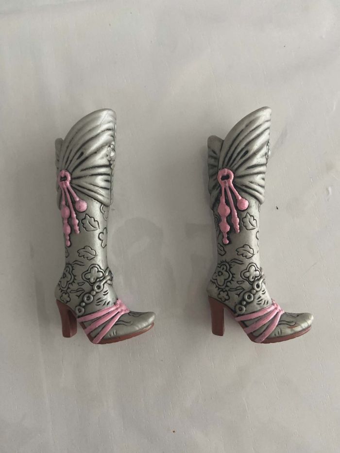 Lot Bottes hautes Barbie My Scene - Fab Faces (Kennedy / Barbie - photo numéro 2