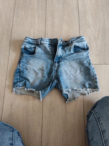 Short en jeans fille