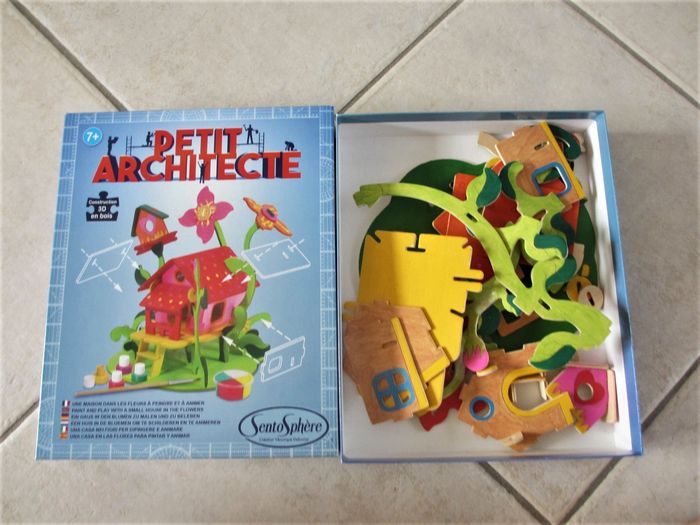 Jeu de construction 3D en bois Petit architecte - Sentosphère - photo numéro 3