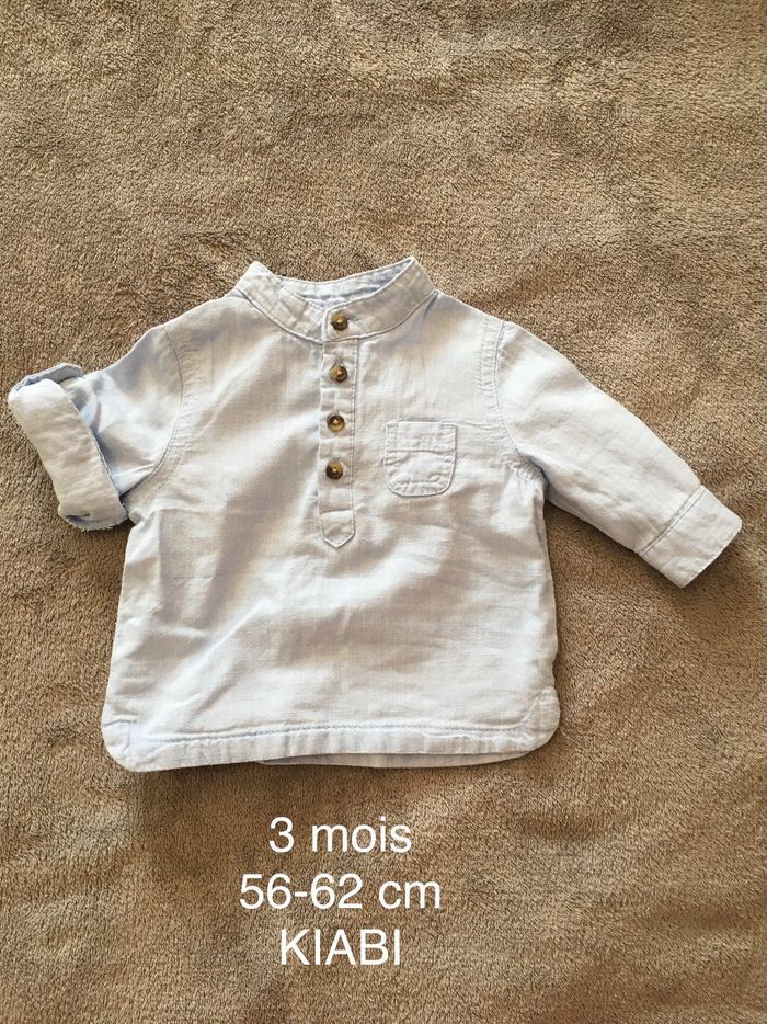 Chemise col tunisien 3 mois