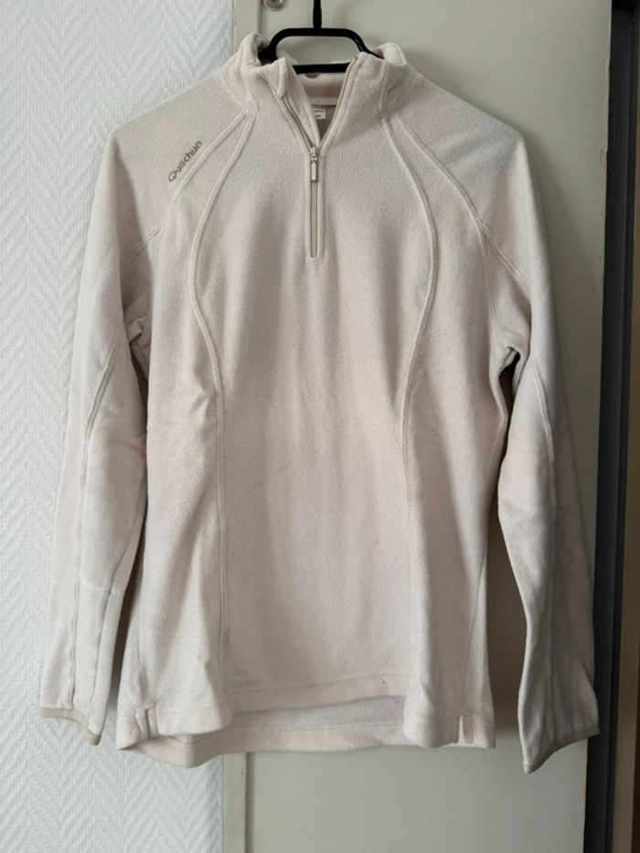 Polaire crème Décathlon taille S