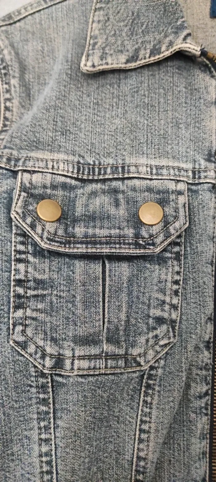 Superbe veste en jean Naf Naf - photo numéro 6