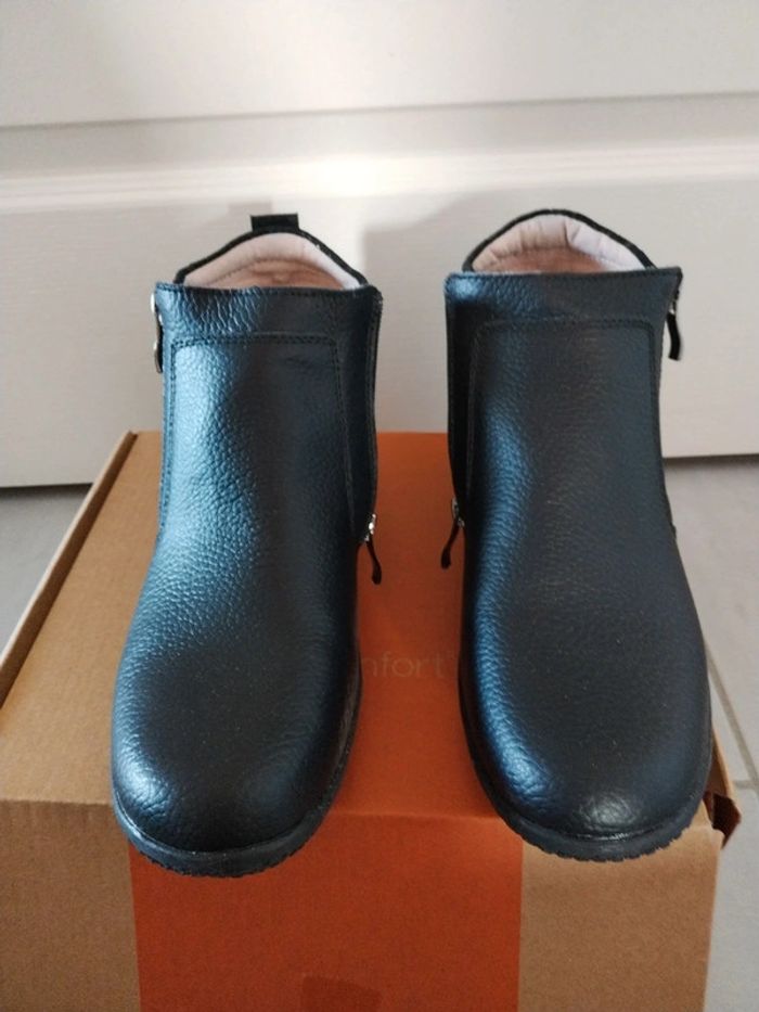 Bottines neuves cuir aerosemelle qui amorti les chocs - photo numéro 3
