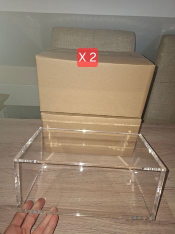 Lot de 2 acryliques premium pour display bundle Pokémon aimantée épaisse