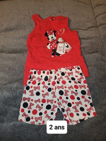Pyjama été minnie 2 ans