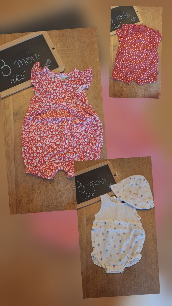 Lot vêtements été fille 3mois 🌺 - photo numéro 2