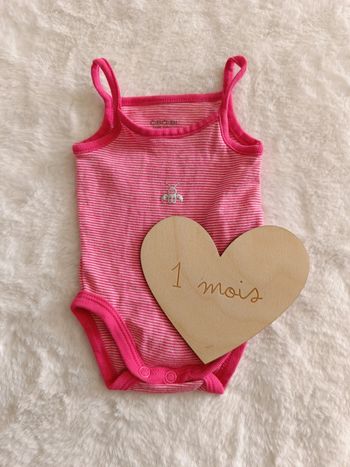 Body bretelle bébé fille