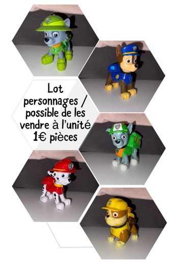 Lot personnage pat patrouille