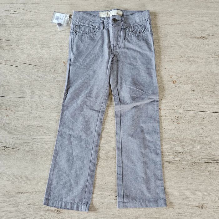Pantalon gris chiné ajustable avec poches, Buissonnière, 6 ans, neuf - photo numéro 4