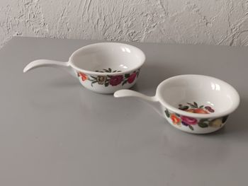 2 Coupelles porcelaine de Paris 