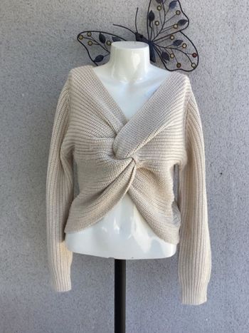 🤍 Pull beige / crème – doux & intemporel – taille S 🤍