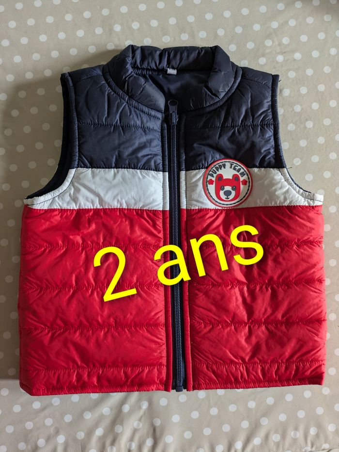 Doudoune sans manches 2 ans