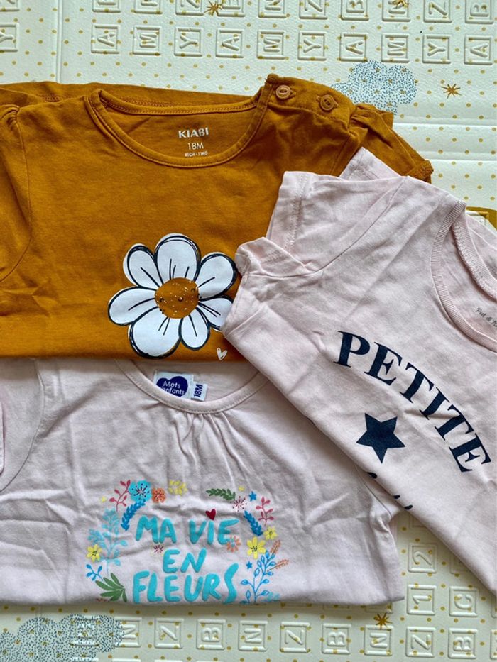 Lot 3 tee-shirt - 18 mois