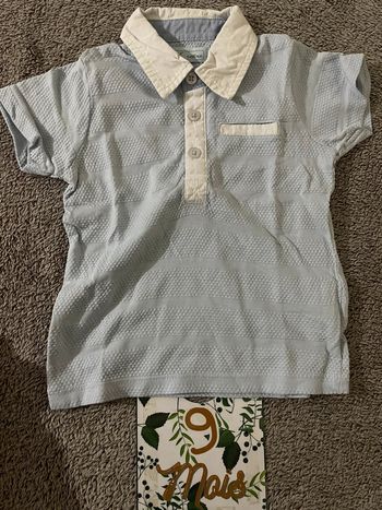 Teeshirt à col et bouton