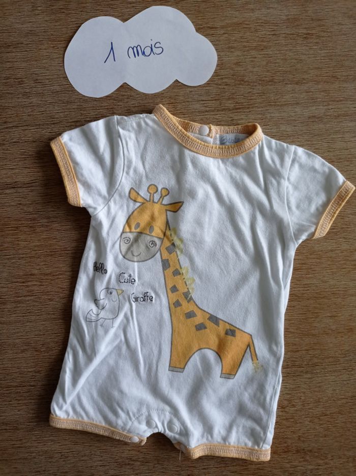 Barboteuse girafe 1 mois mixte