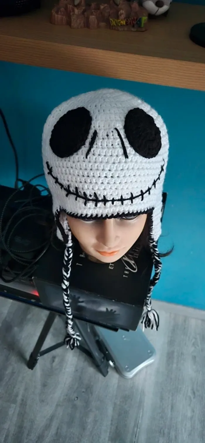Bonnet jack skellington Taille unique Neuf - photo numéro 4
