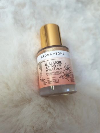 Neuf huile sèche satinée or marque aroma zone