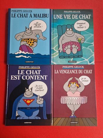 Lot de 4 bd le chat