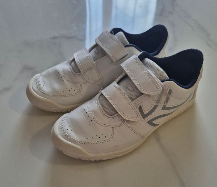 Basket blanche a scratch taille 35 décathlon