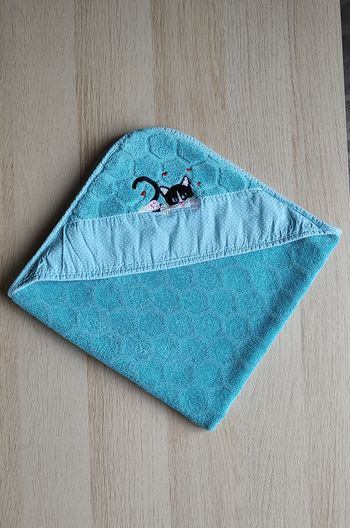 Serviette de bain bébé Coton Blanc