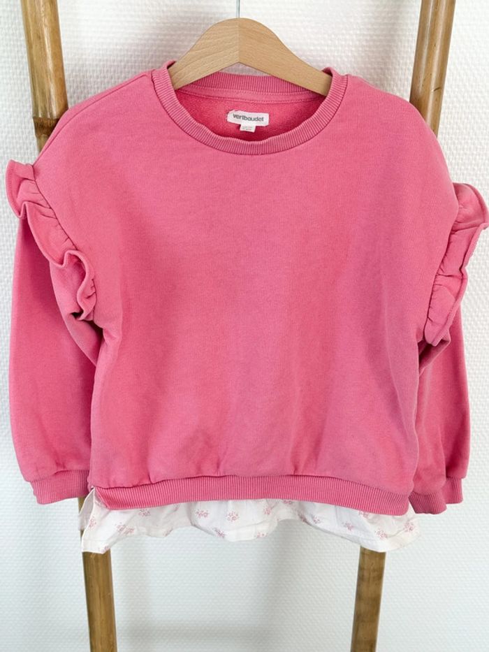 Sweat-shirt, pull rose Vertbaudet Taille 6 ans