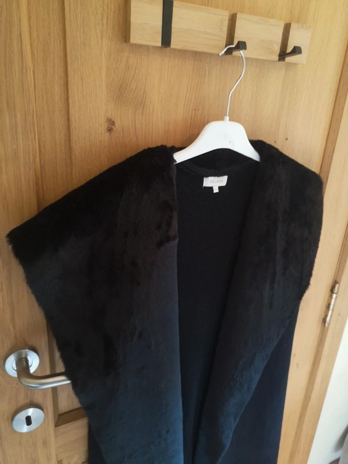 Manteau à courtes manches en noir velour doux Bel&Bo L - photo numéro 3