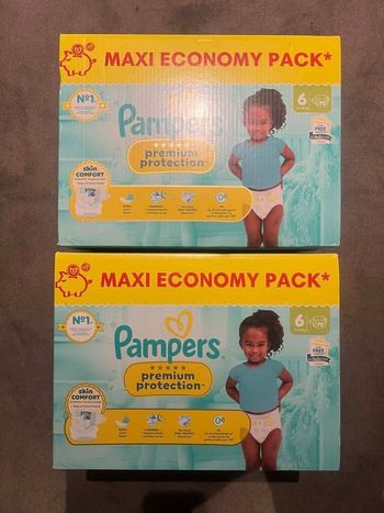 Pampers premium 6 : 2 cartons 