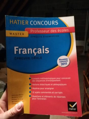 Livre de préparation au crpe oral de français