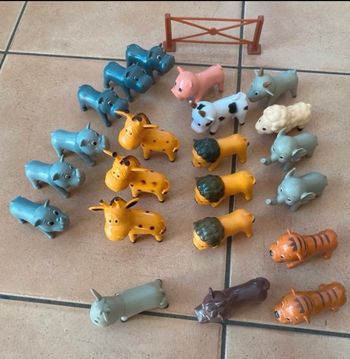 Lot animaux savane et ferme