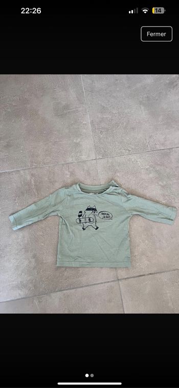 T-shirt gémo 9 mois