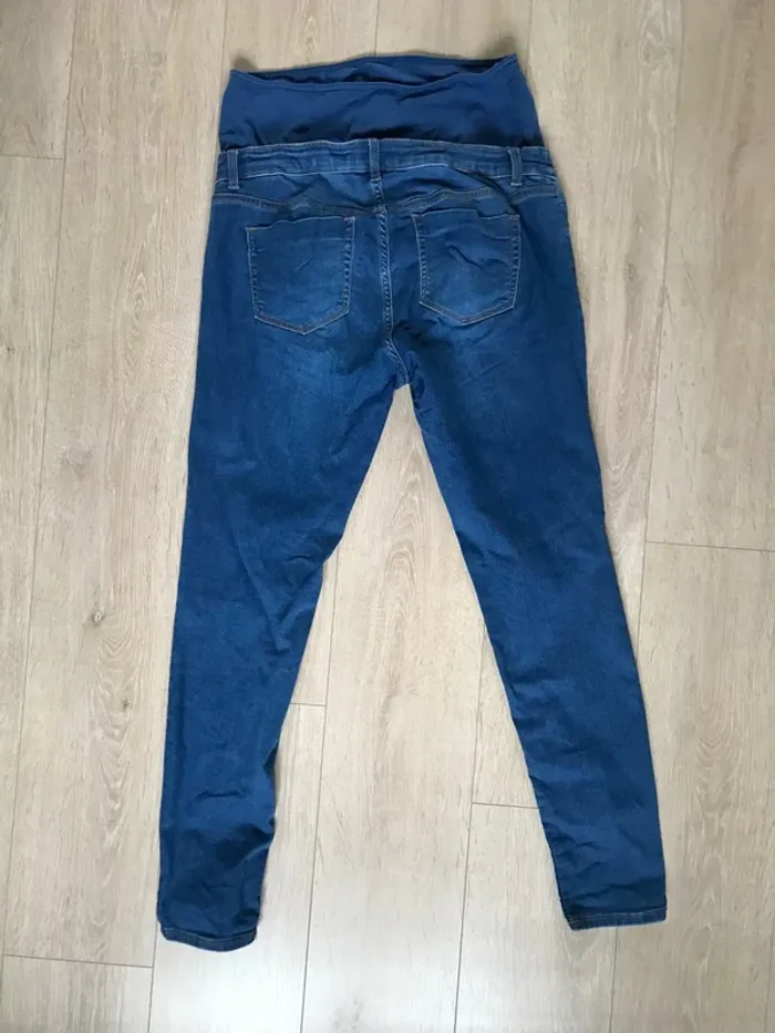 Jean de grossesse / maternité super skinny bleu stone taille 40 - photo numéro 3
