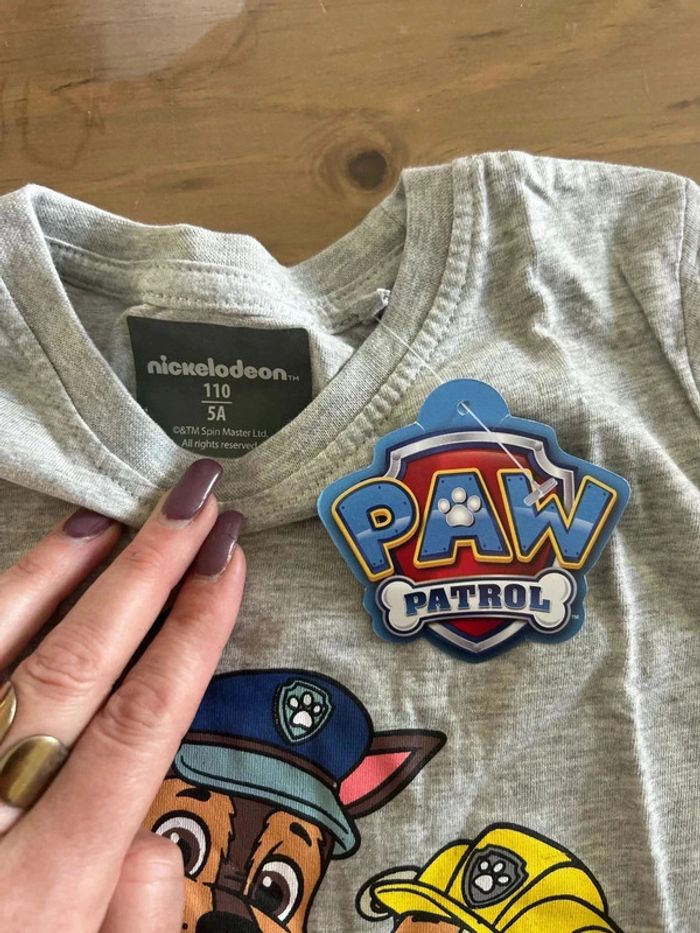 T shirt gris pat patrouille - photo numéro 2