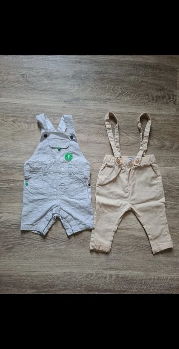 Lot salopettes 6 mois