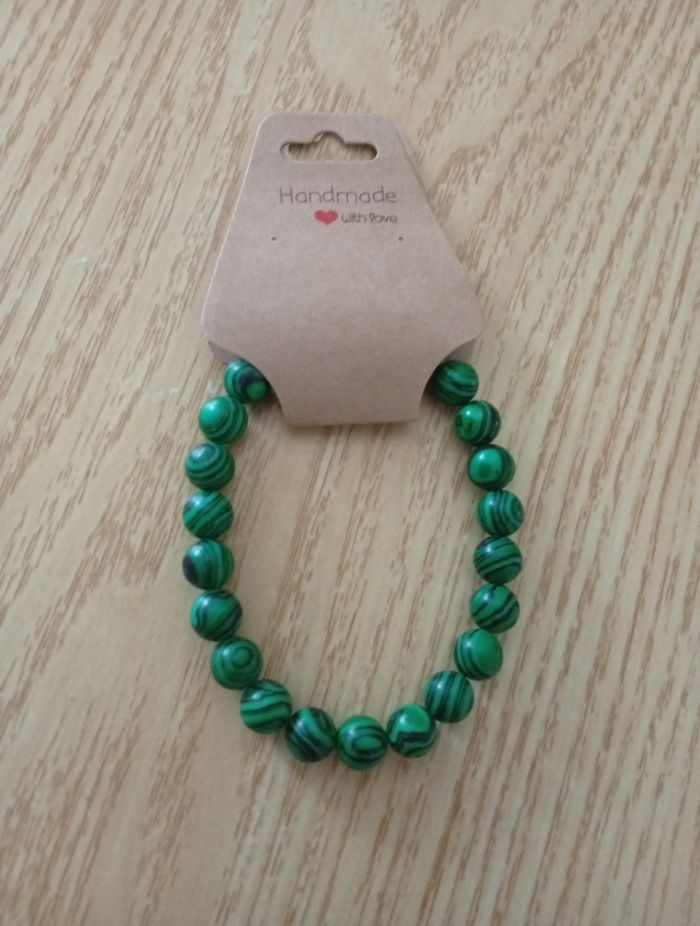 Malachite bracelet en pierre naturelle - photo numéro 1