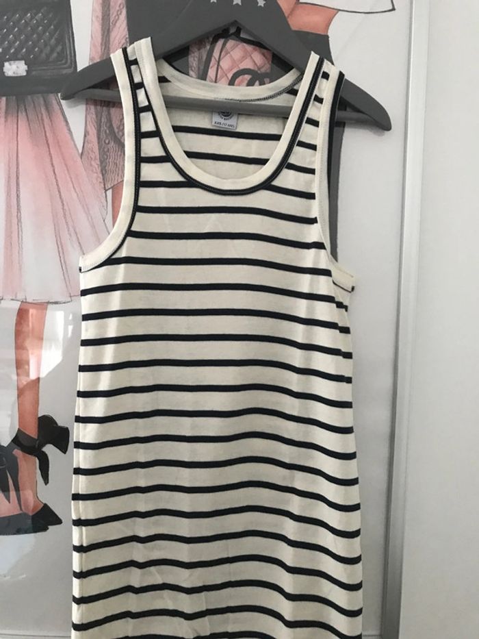 Débardeur Marcel Petit Bateau marinière 12 ans - photo numéro 4