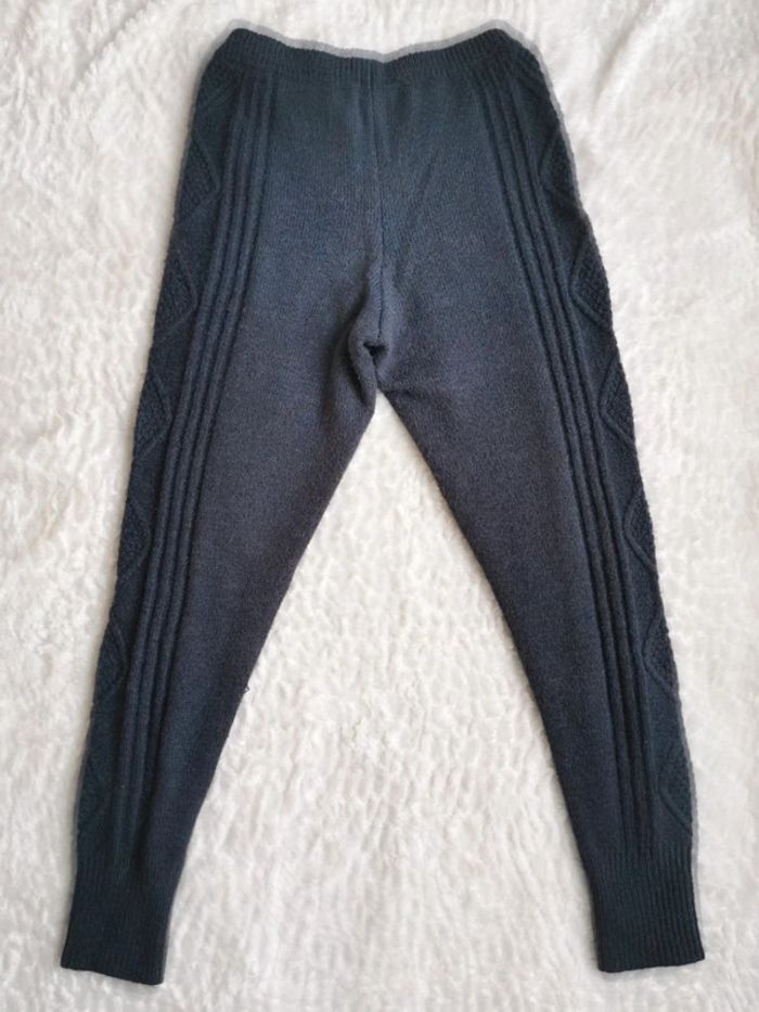 Pantalon en maille tricot contient laine et alpaga Etam 38 M gris anthracite. Bien chaud hiver - photo numéro 6