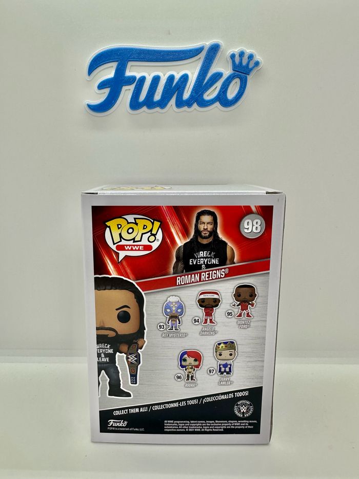 Funko Pop WWE Roman Reigns 98 Amazon Exclusive 🇺🇸 - photo numéro 4