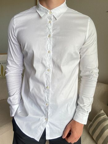 Chemise Tommy Hilfiger - taille XS - blanche 👔